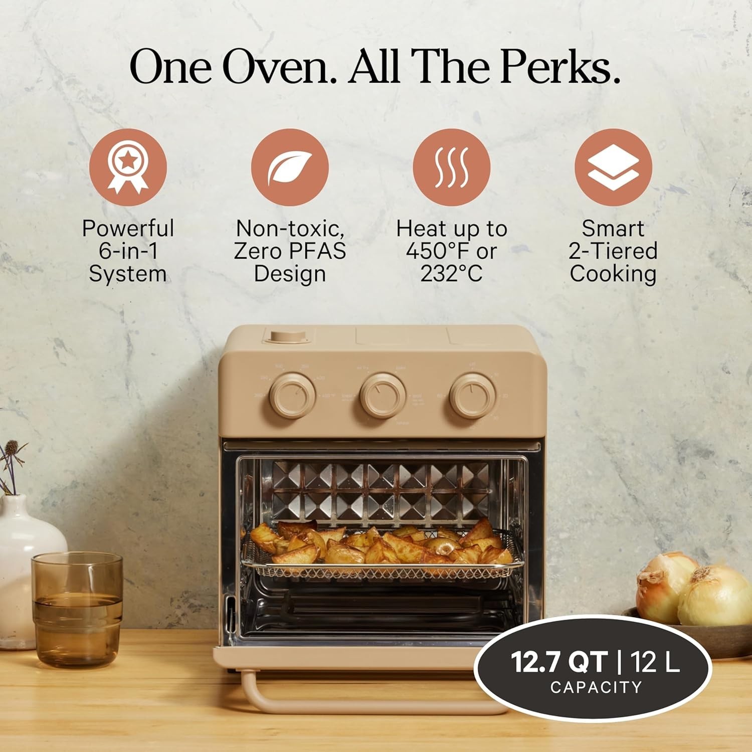 Our Place Wonder Oven – 6 in 1 Air Fryer & Toaster Oven – Steam
