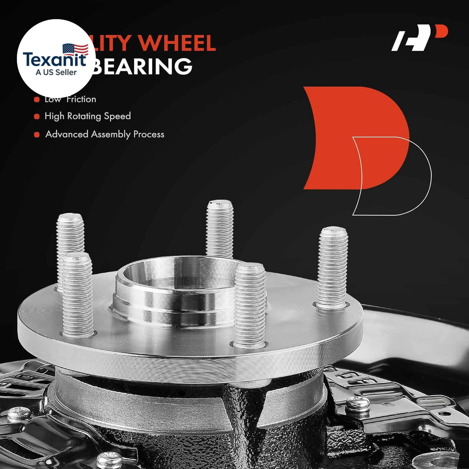 Front Right Steering Knuckle & Wheel Bearing Hub Assembly Compatible with Toyota