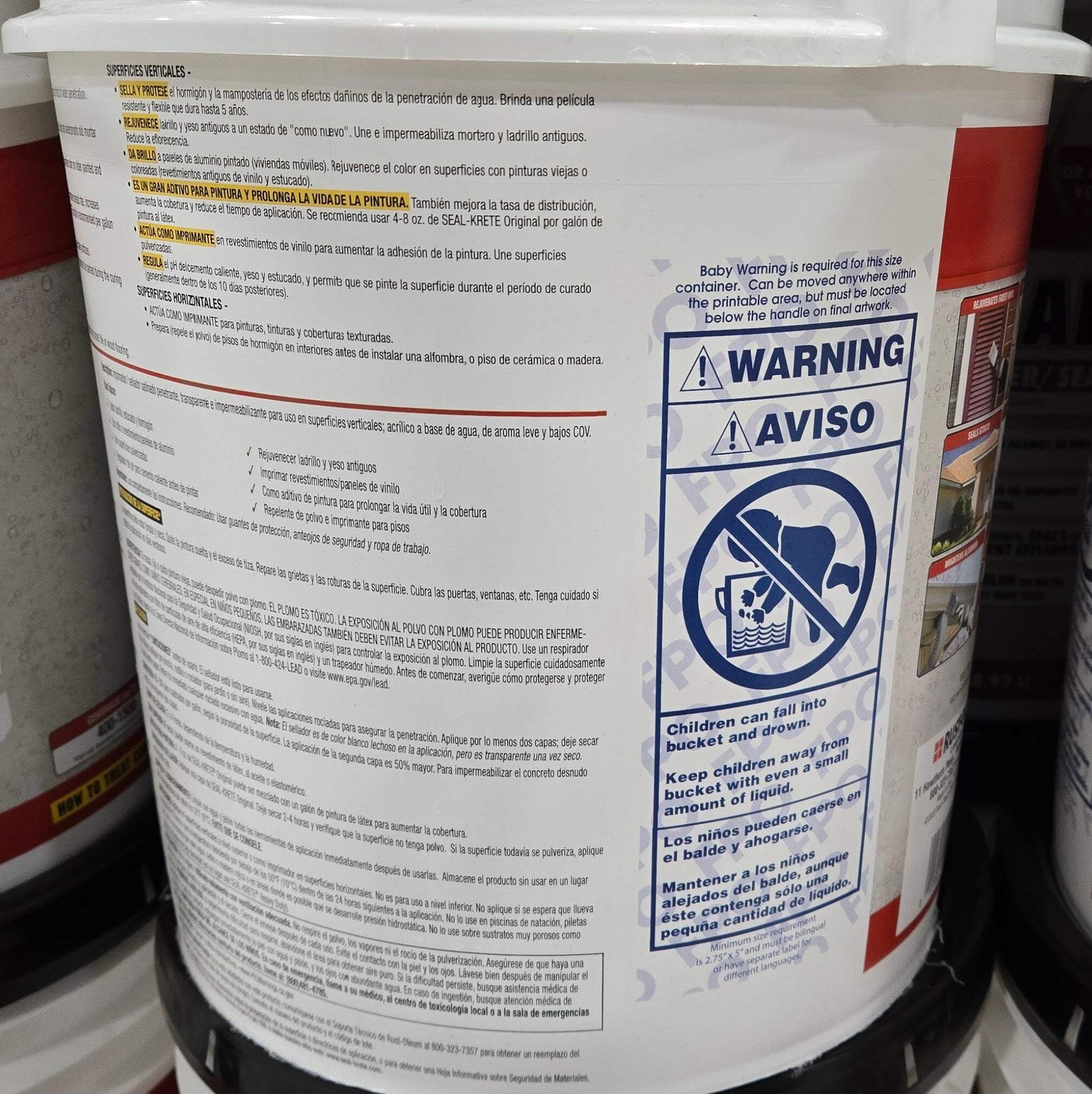Seal-Krete 5 Gal. Original Waterproofing Primer Sealer Clear Basement Gallon Buc