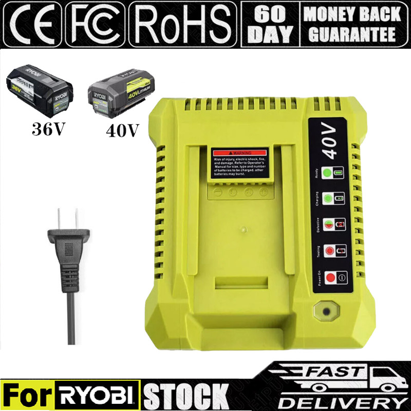 OP401 40V Charger for Ryobi 40V 6.0Ah OP40404 OP4040 Battery Rapid Charger US