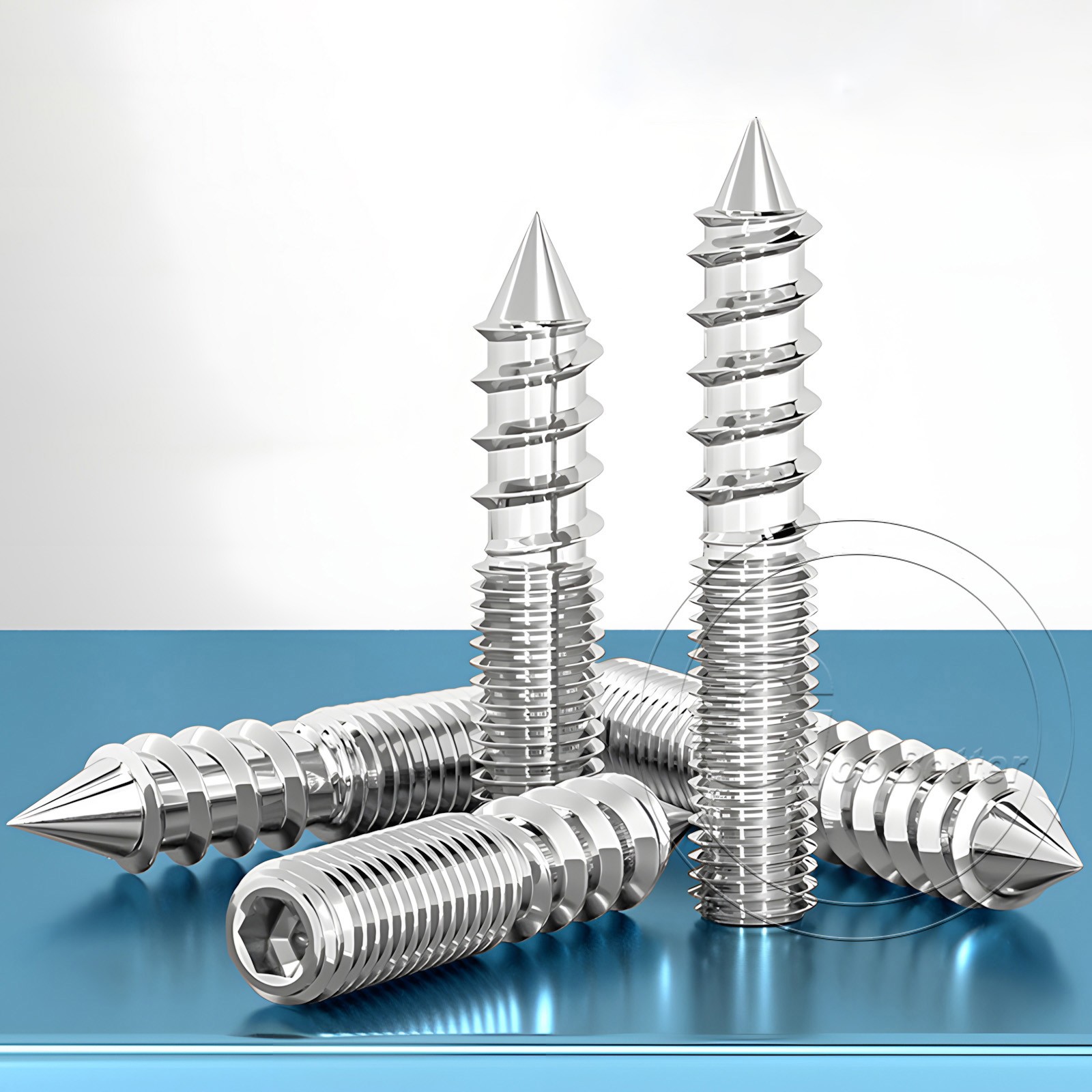STAINLESS STEEL Wood To Metal Dowels Hanger Bolts Dual Thread Screws Furniture