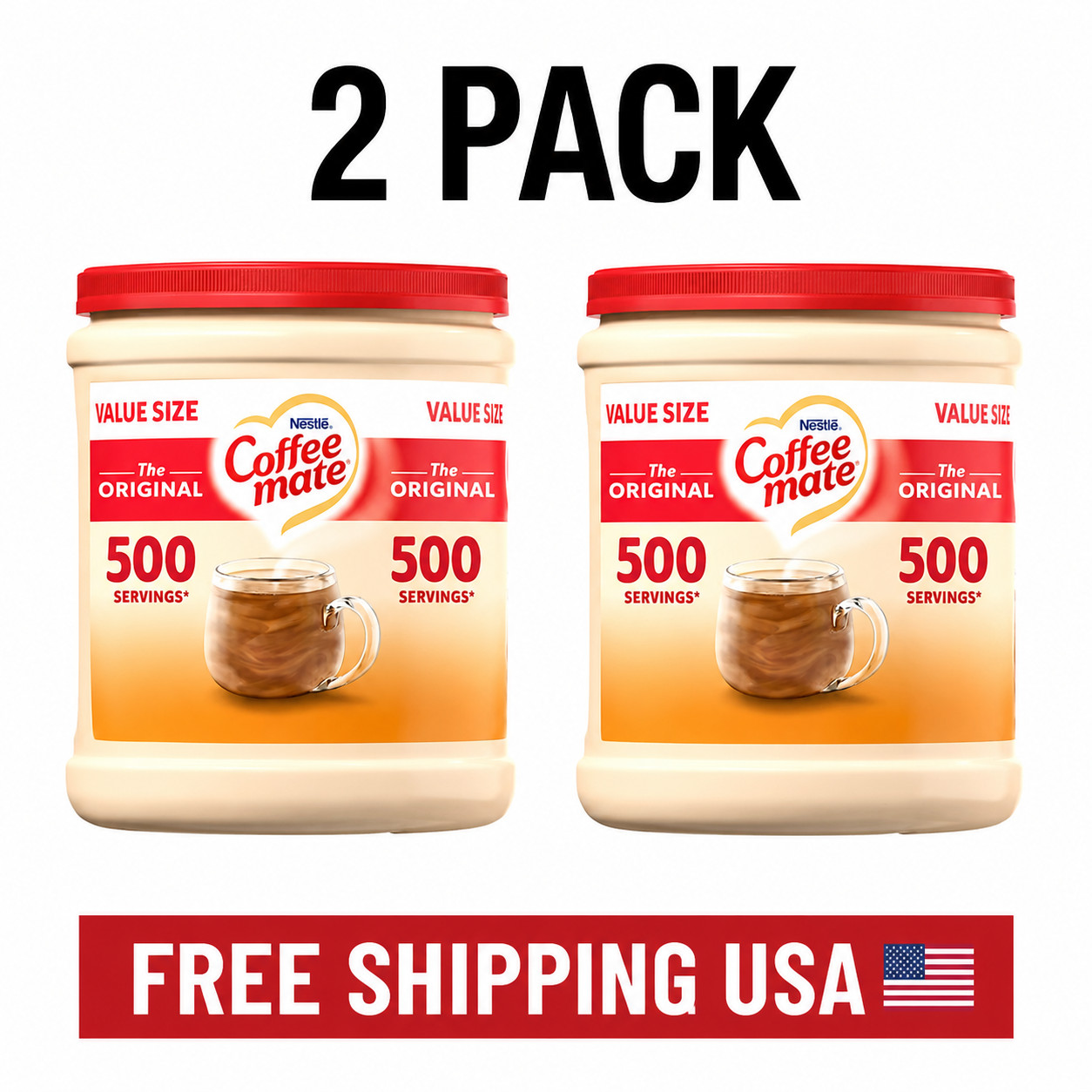 (2 pack) Nestle Coffee Mate, The Original Powdered Coffee Creamer, 35.3 oz