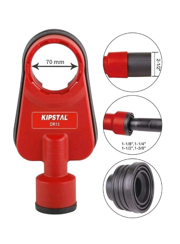 New Kipstal NEW DR-13 Dust Shroud for Drill Max 2-5/8 Inch ABS Plastic
