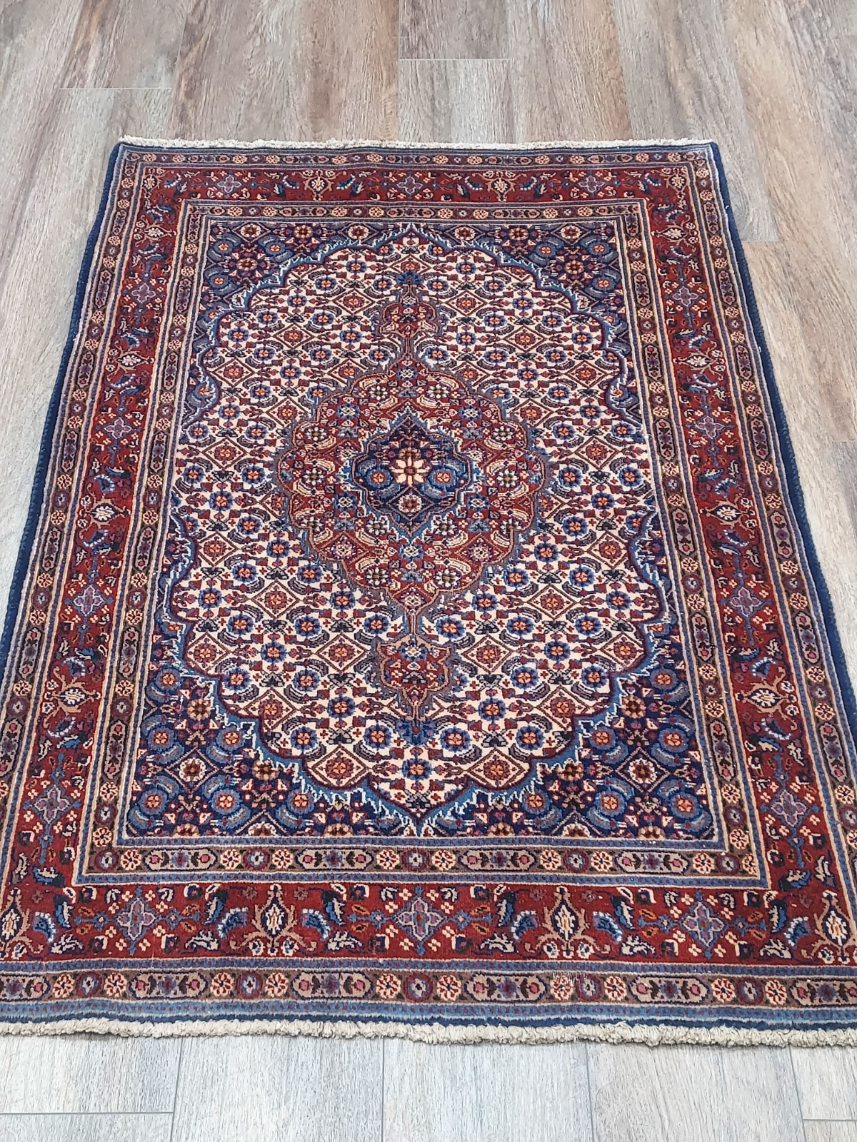 Turkish Silk&Wool Hand Made Bohemian Royal Classic Design, Turkish Rug 3×4.6 Ft