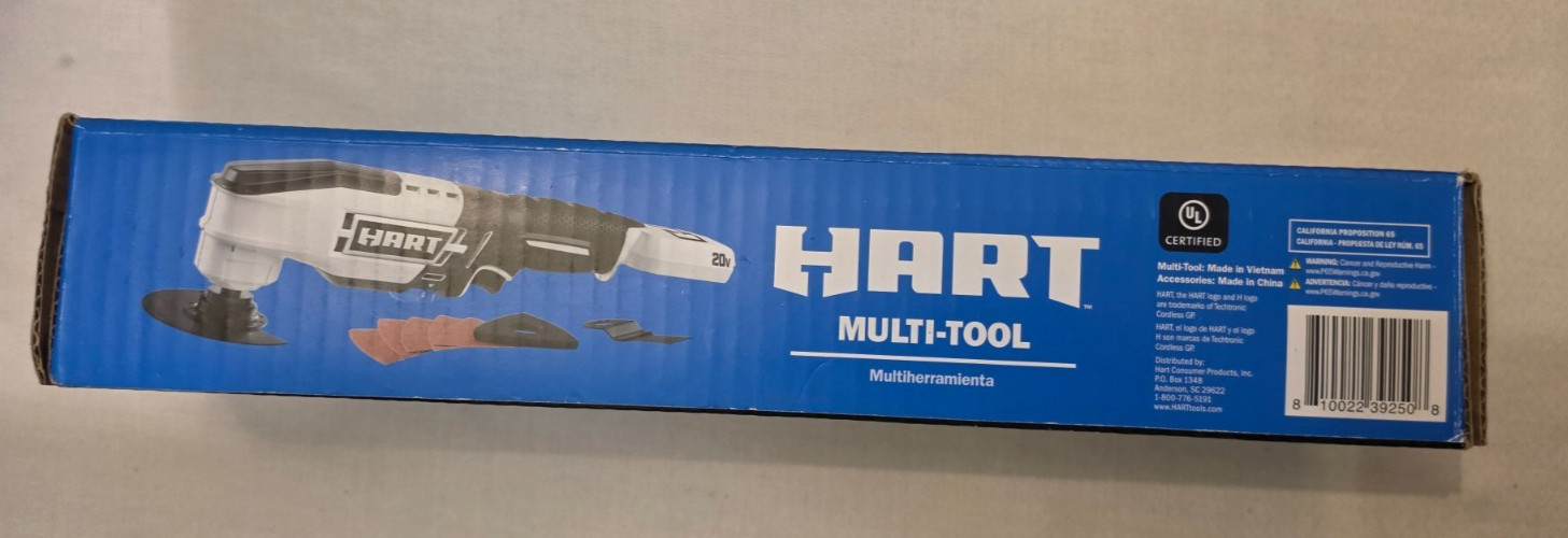 HART HPMT01 20V Cordless Oscillating Multi Tool Tool Only No Battery *NEW*