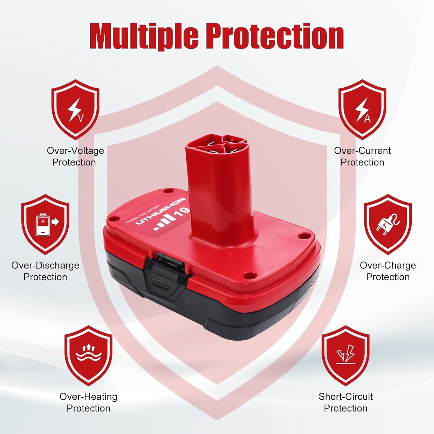 4000mAh 2-Pack C3 19.2V Lithium Battery for Craftsman 19.2 Volt Battery 1302790
