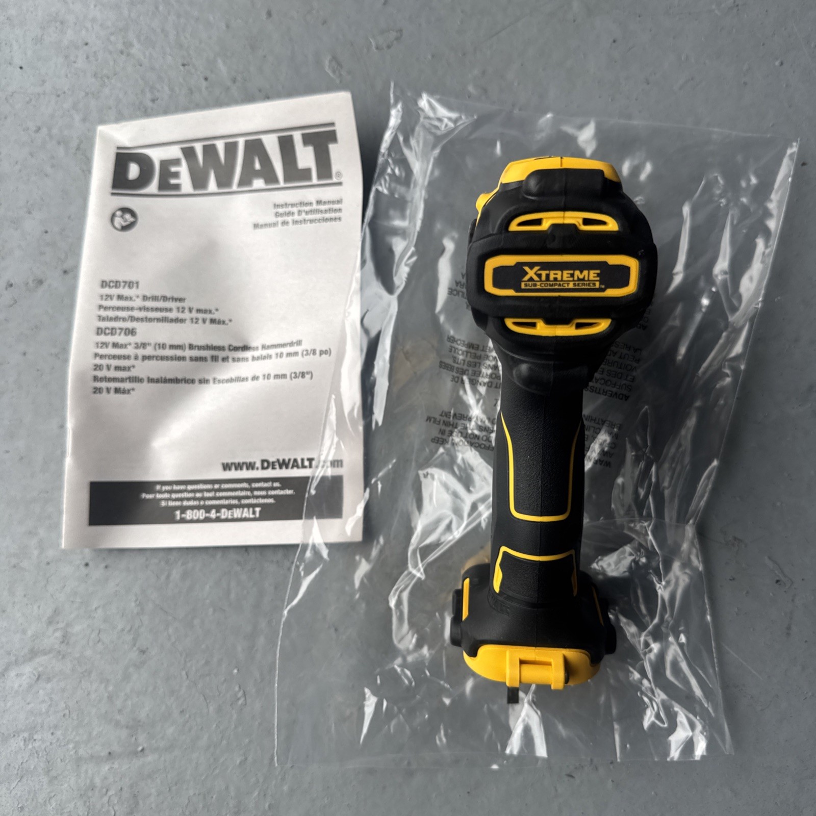 DEWALT DCD701 XTREME 12-VOLT 12V CORDLESS BRUSHLESS 3/8″ DRILL DRIVER – NEW!