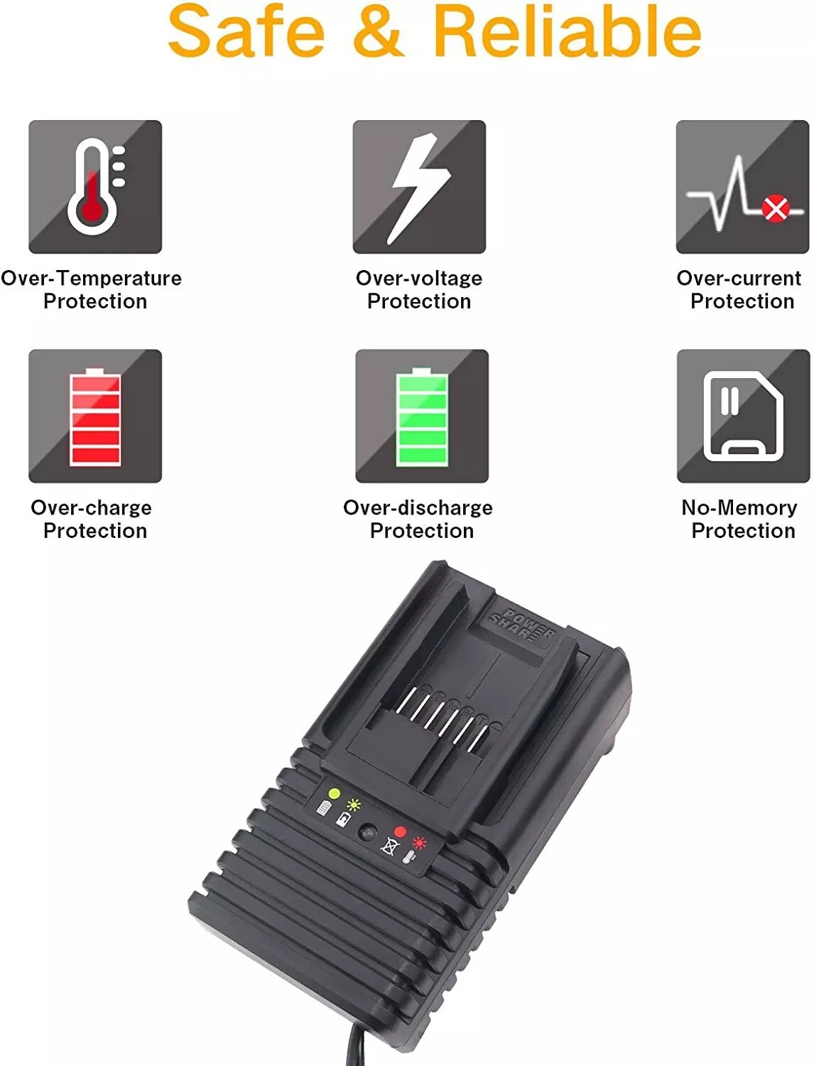2PACK 8.0Ah For WORX 20V 8AH MAX Extend Lithium-Ion Battery WA3525 WA3575 WA3520