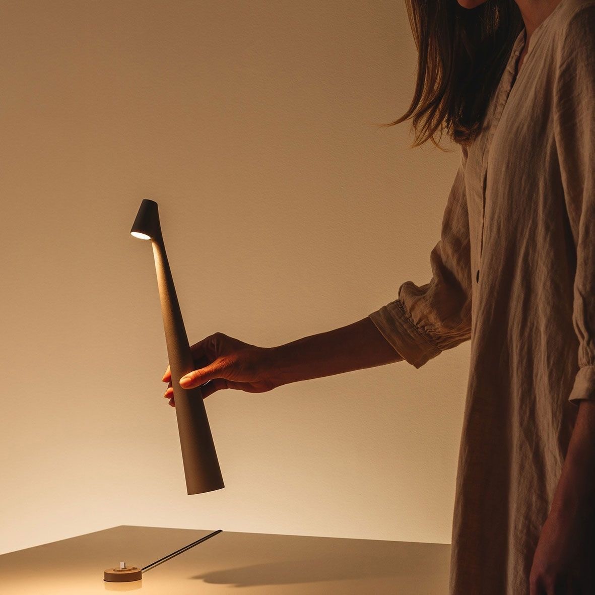 Cordless LED Touch Sensor Table Lamp Rechargeable Dimmable Bar Desk Night Light