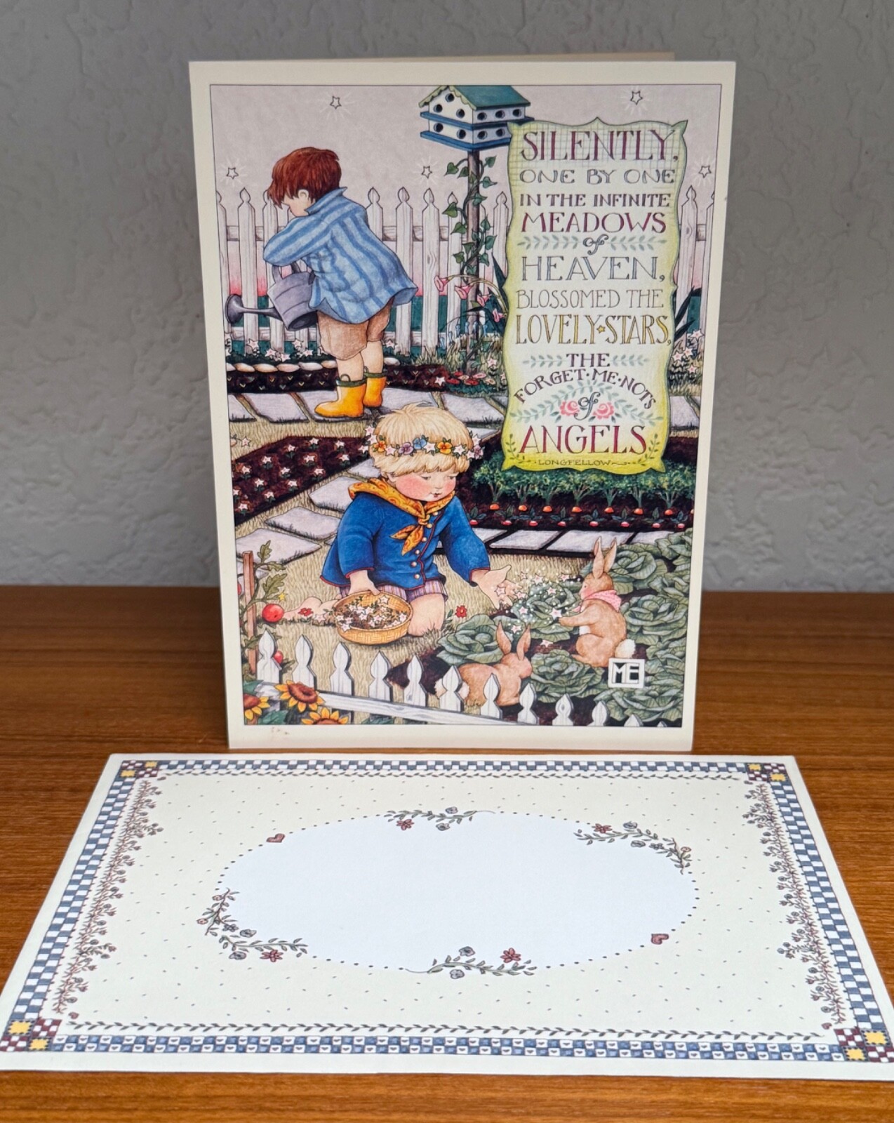 Vtg. 1988 Mary Engelbreit Greeting Car “May Our Friendship Continue To Blossom”