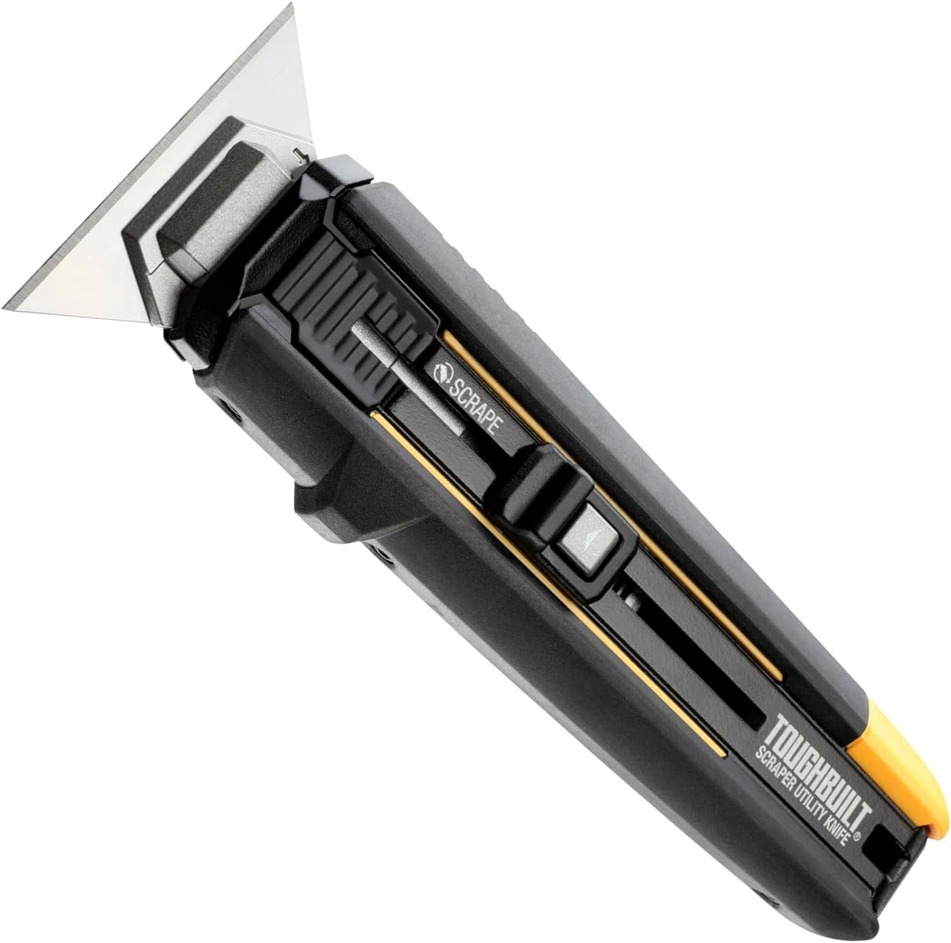 ToughBuilt – Scraper Knife 5 Blades,Integrated Scraper Edge, Quick-Change Blade