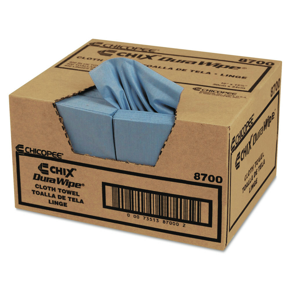 Chicopee 8700 12 in. x 13 in. 1-Ply VeraClean Cleaning Wipes – Blue (400/CT) New