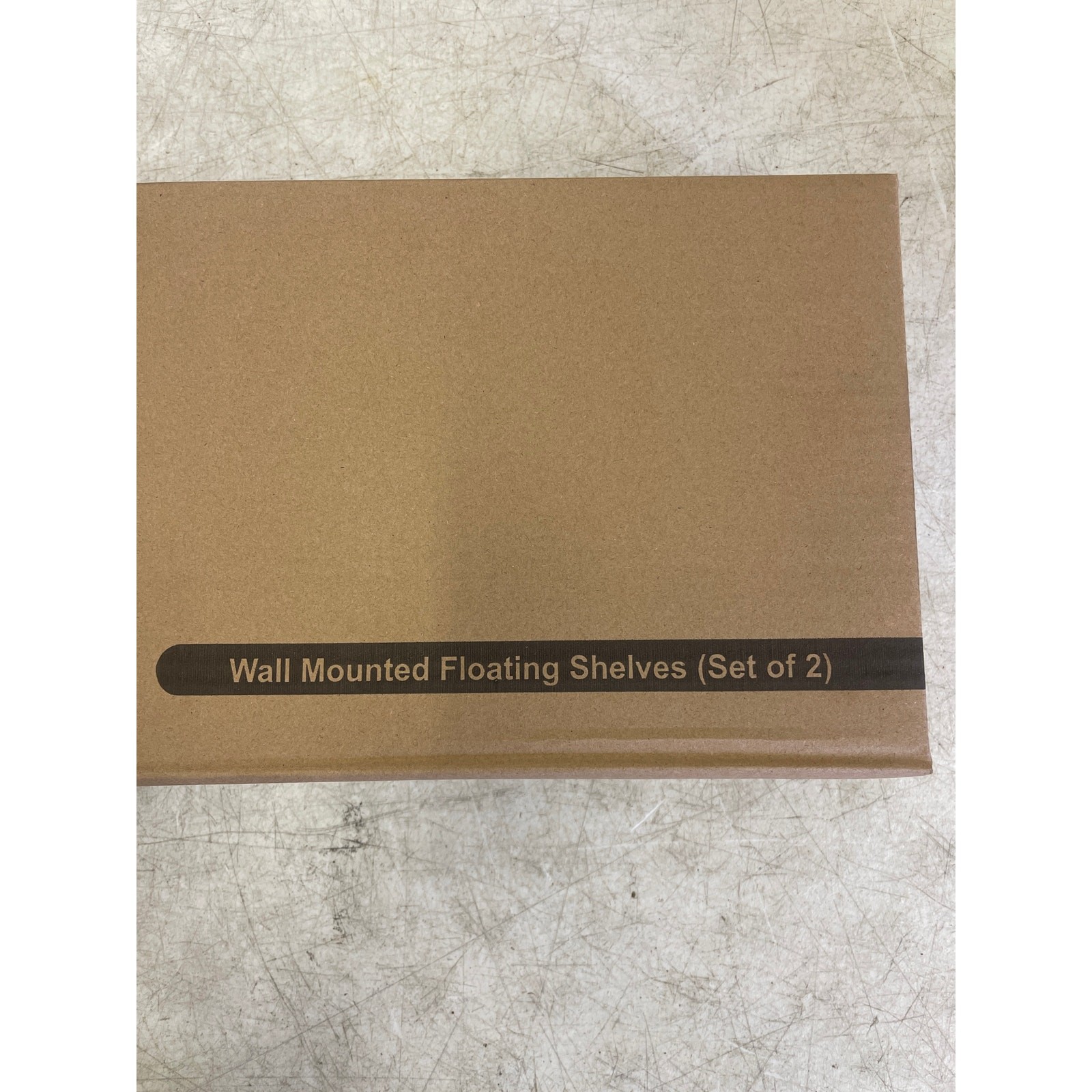 2-Pack Floating Wall Shelves Black 24x8x1.5″ Invisible Brackets, Modern Storage