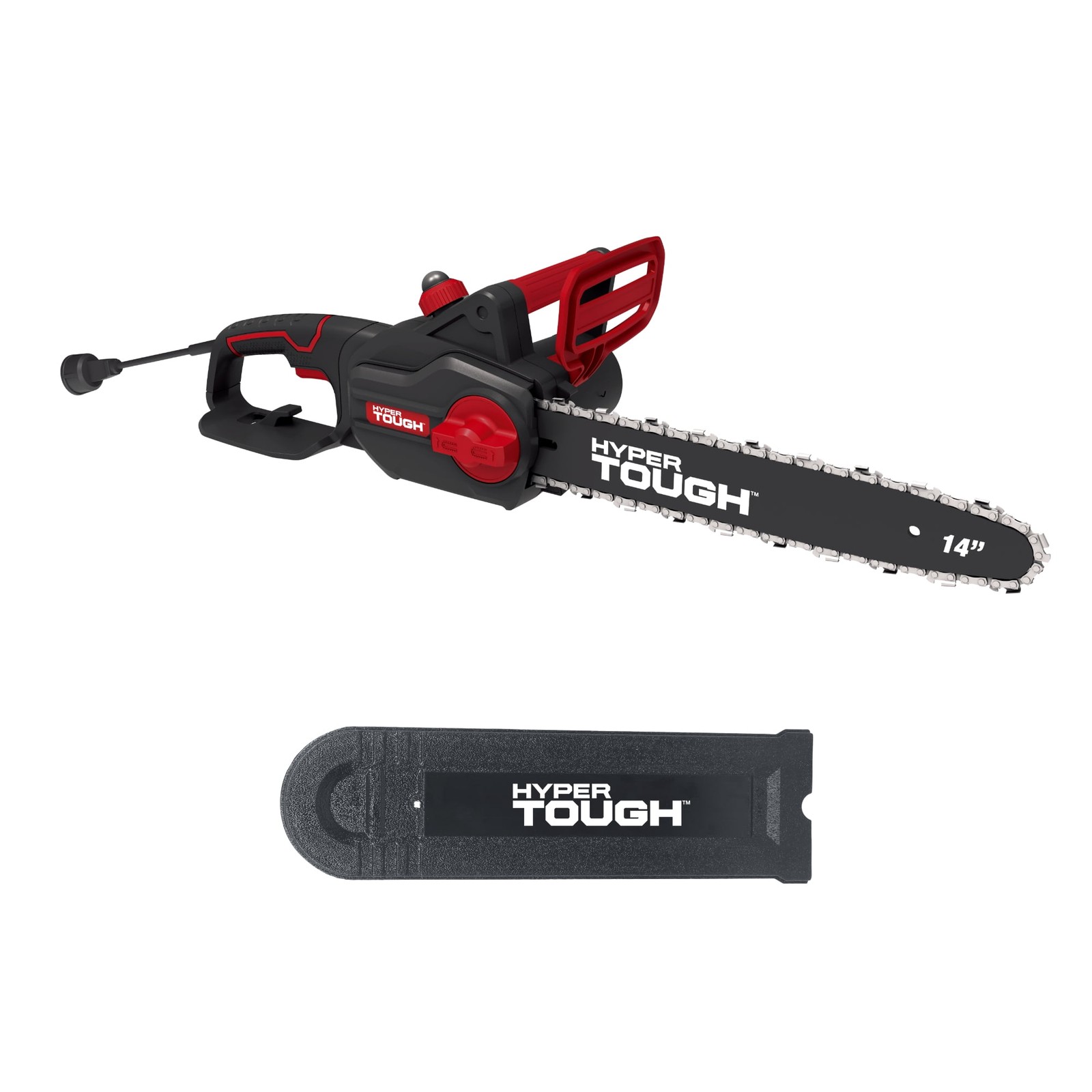 Hyper Tough 14 in Electric Corded Chainsaw, 9-Amp Motor, Laminated Bar,