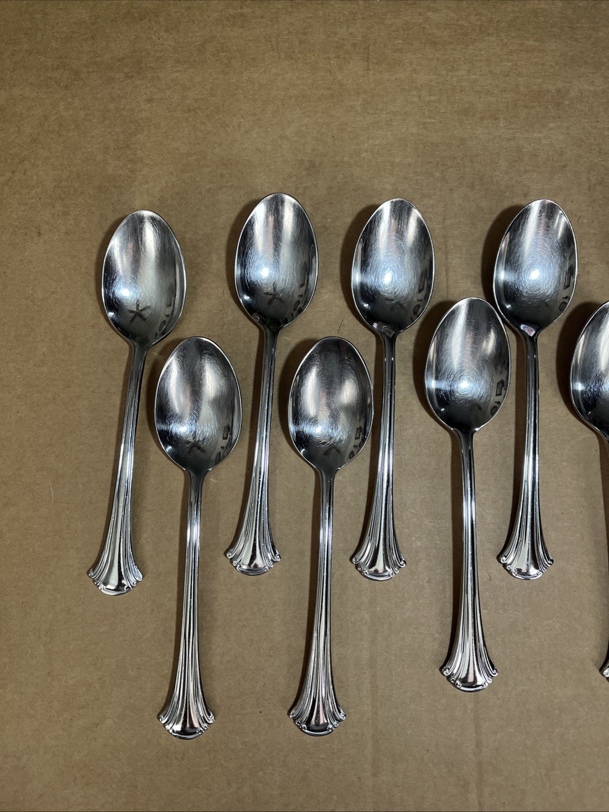 Reed & Barton 1800 18/10 Stainless Steel Soup Spoons (Set of Twelve)