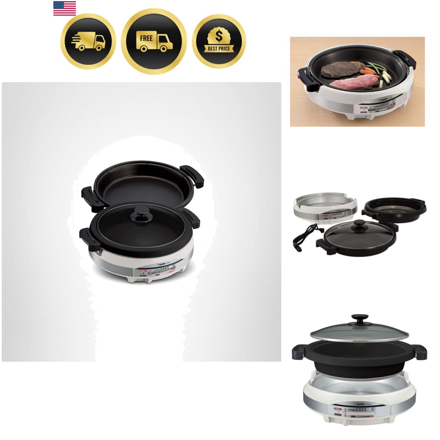 EP- Gourmet d’Expert 1350-Watt Electric Skillet