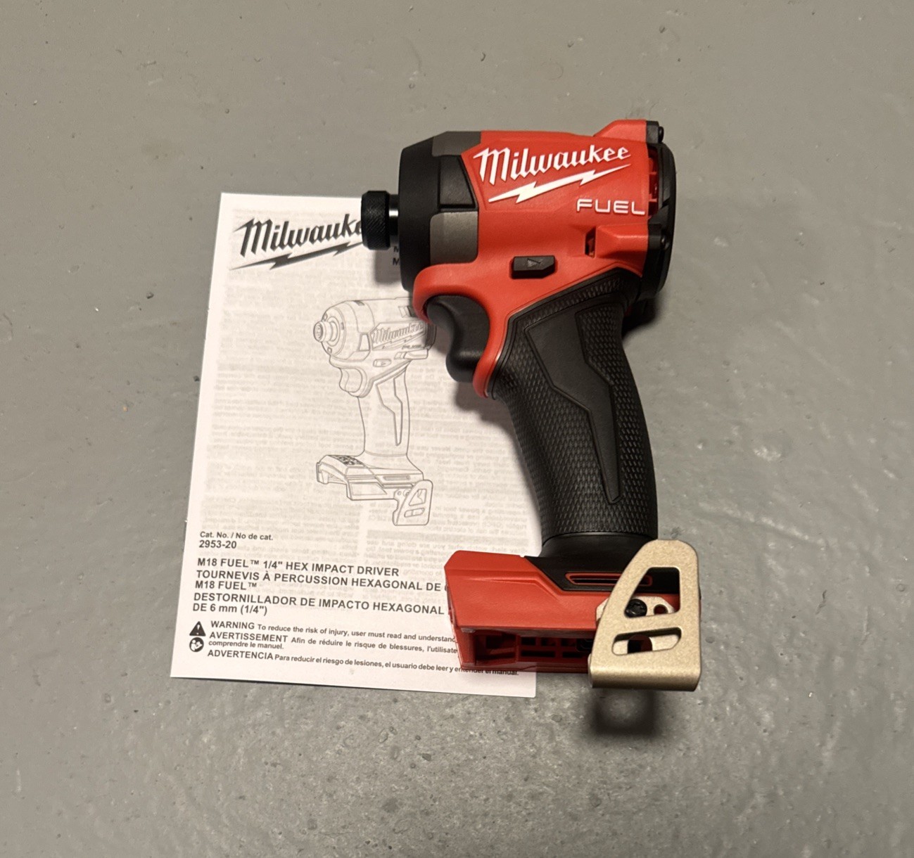 Milwaukee M18 Fuel 2953-20 Brushless Cordless 1/4″ Hex Impact Driver Tool Only