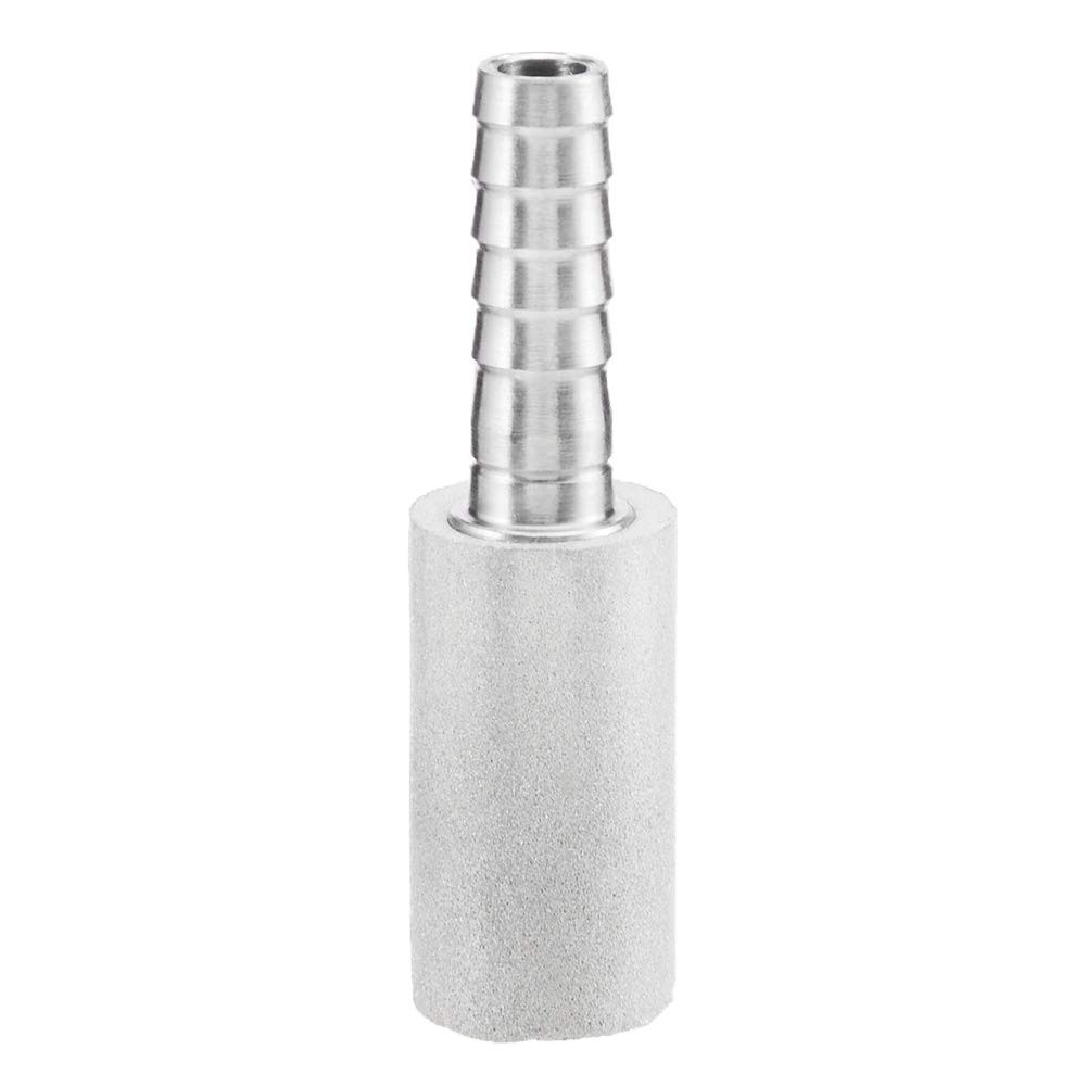 JoyTube Stainless Steel Aeration Stone, 0.5 Micron Without thread, Silver