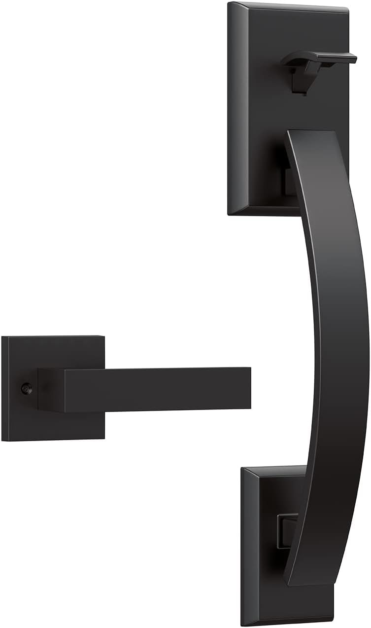 eufy Security Lever Handle – Easy Installation, Fits All – Matte Black