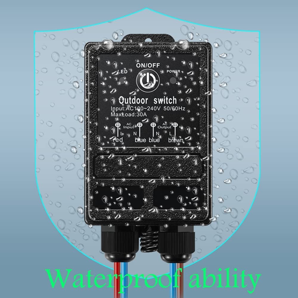 DC12V Waterproof Remote Control Relay Switch,984Ft Long Range Wireless Remote Sw
