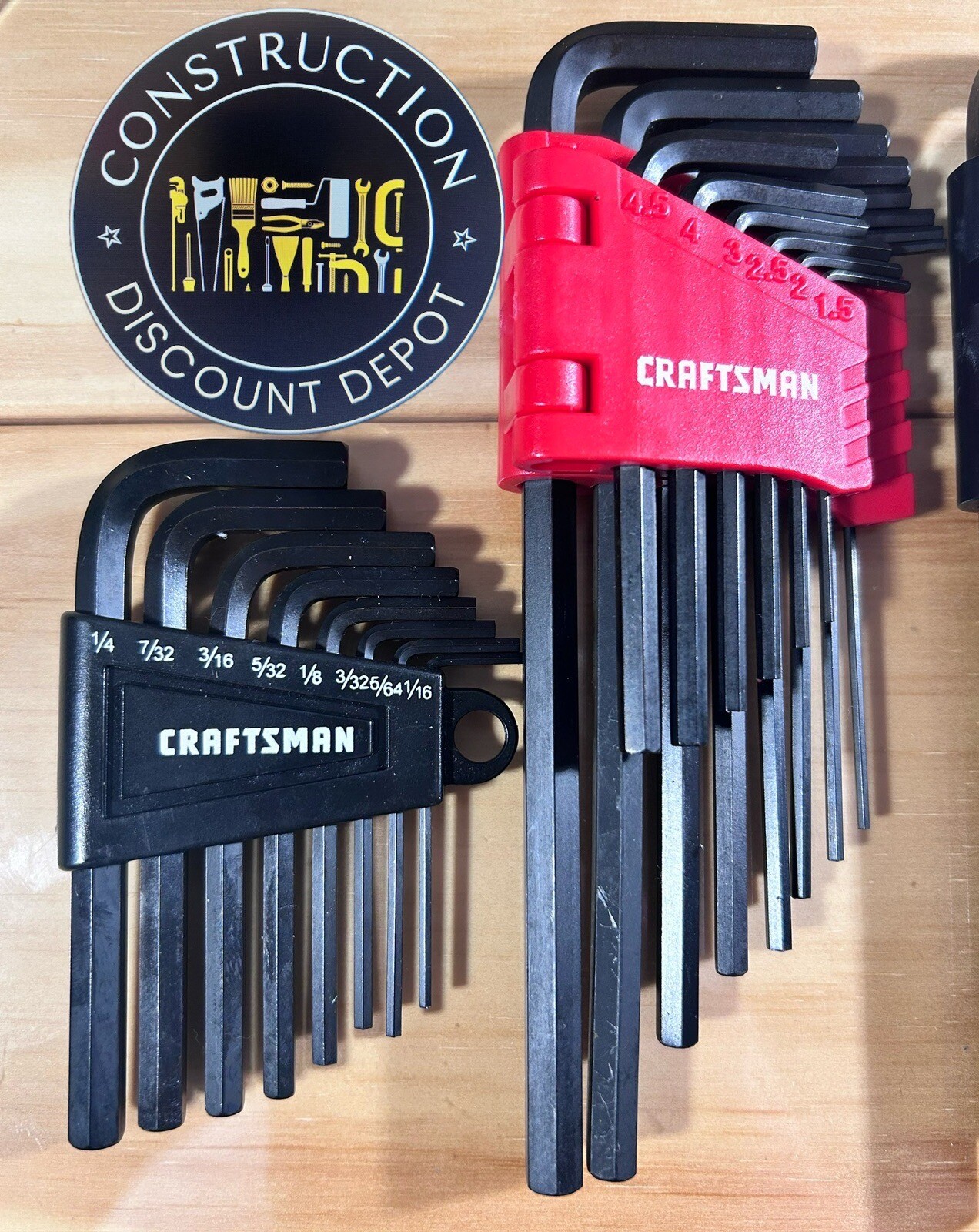 4 Pack Craftsman Allen Wrench Set Metric & Standard Long & Short Hex Key