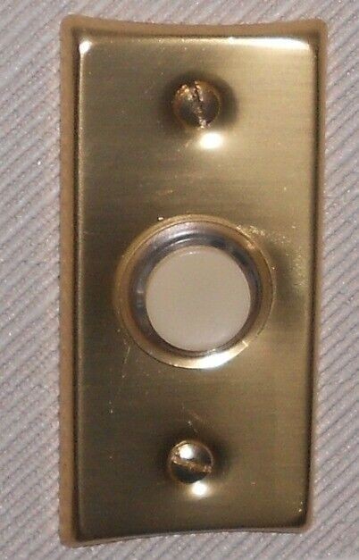 NuTone Push Button Lighted ECONOMY Pushbutton GOLD FINISH NEW PB-6L