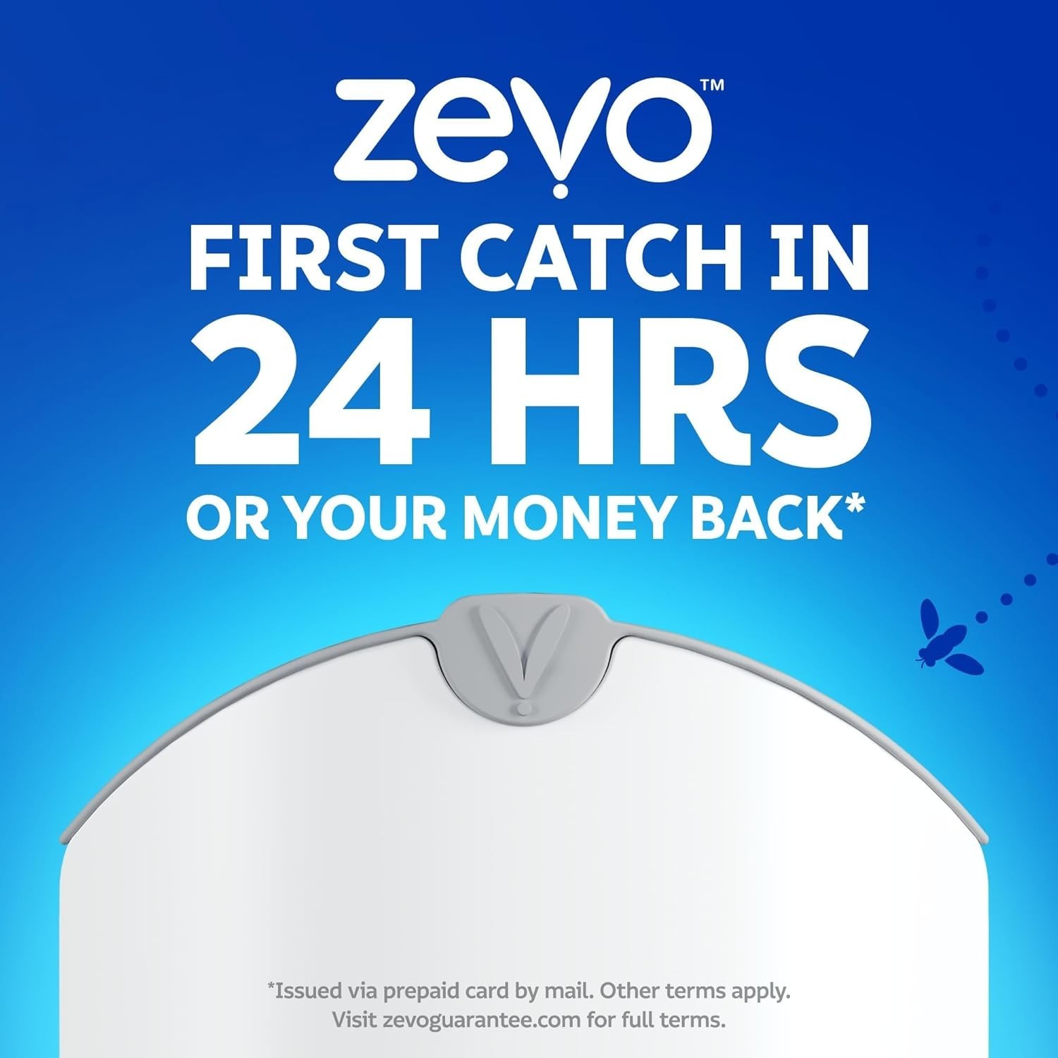 Zevo Flying Insect Trap (2 Plug-in Bases + 4 Cartridges) Featuring Blue UV Light