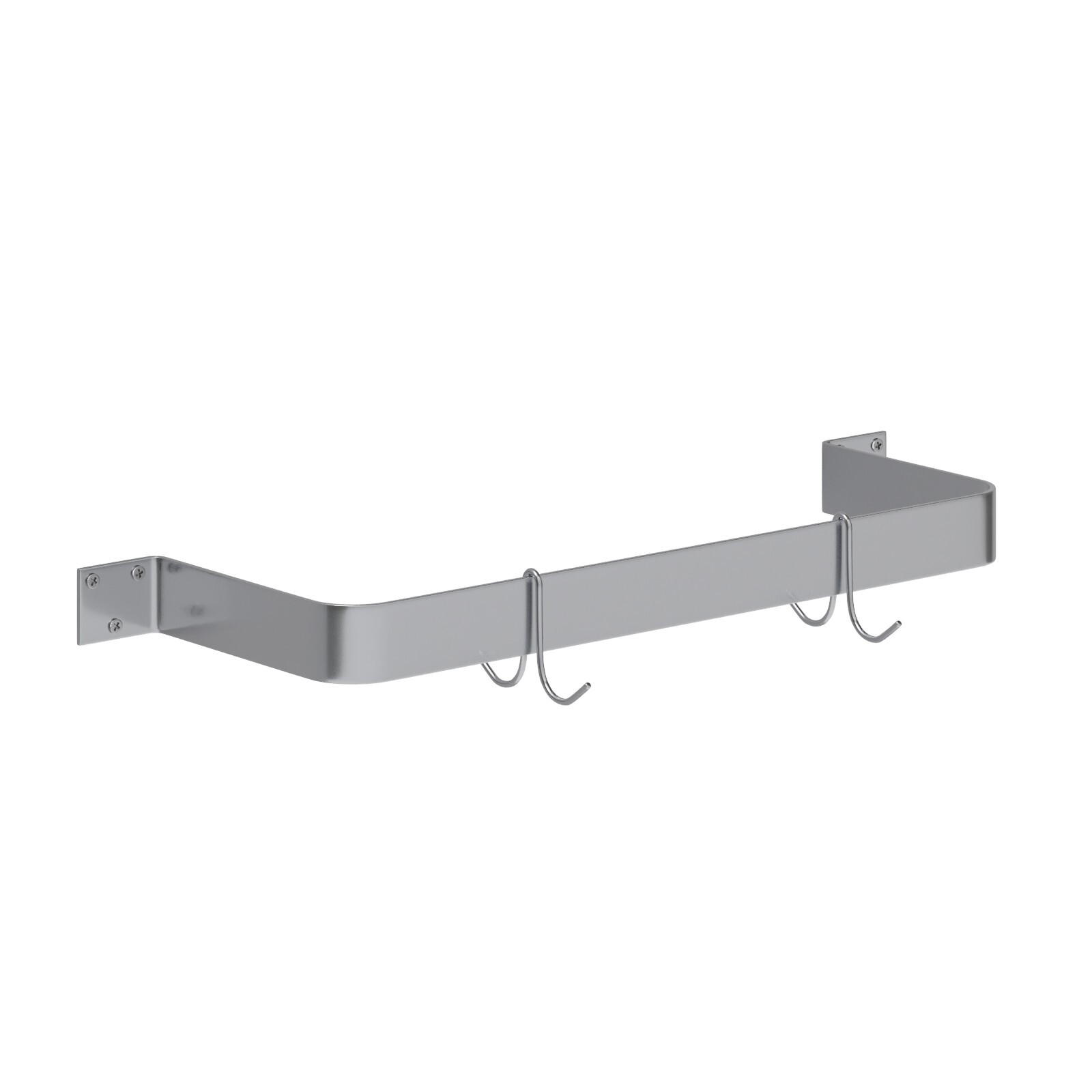 Wall-Mounted Stainless Steel Single-Line Pot Rack