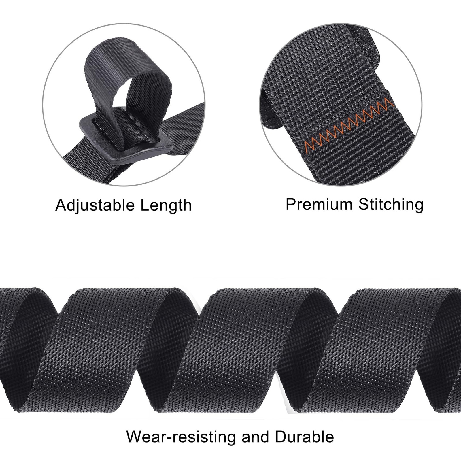 Buckle Straps with Clips, Adjustable Nylon Straps with Buckle, Packing Straps