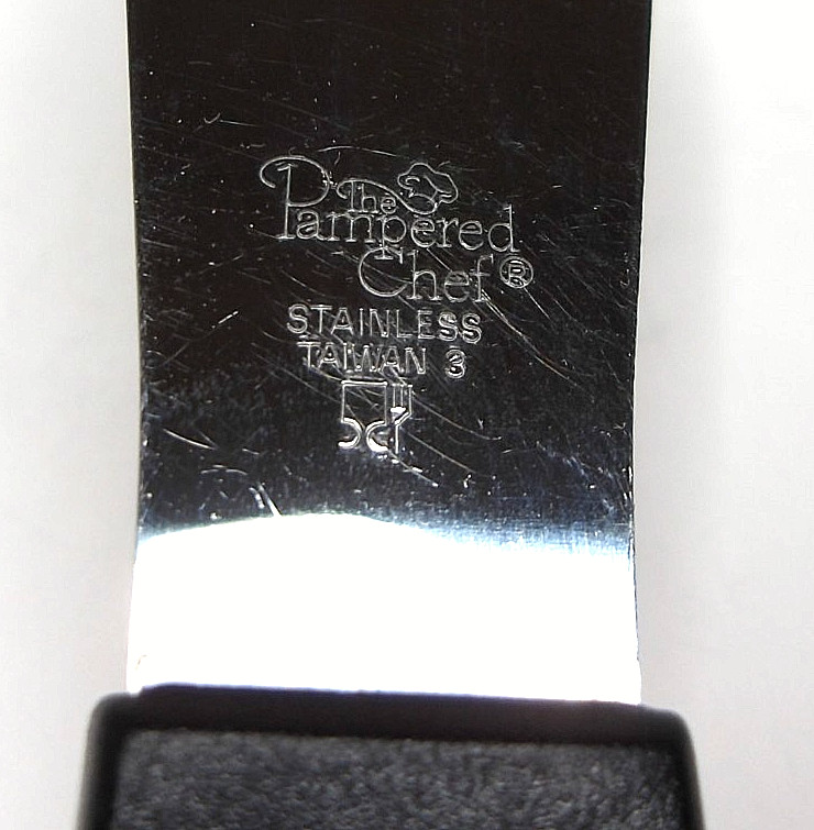 Pampered Chef All-Purpose Spreader, Stainless Steel, Black, 7.5 in #1642