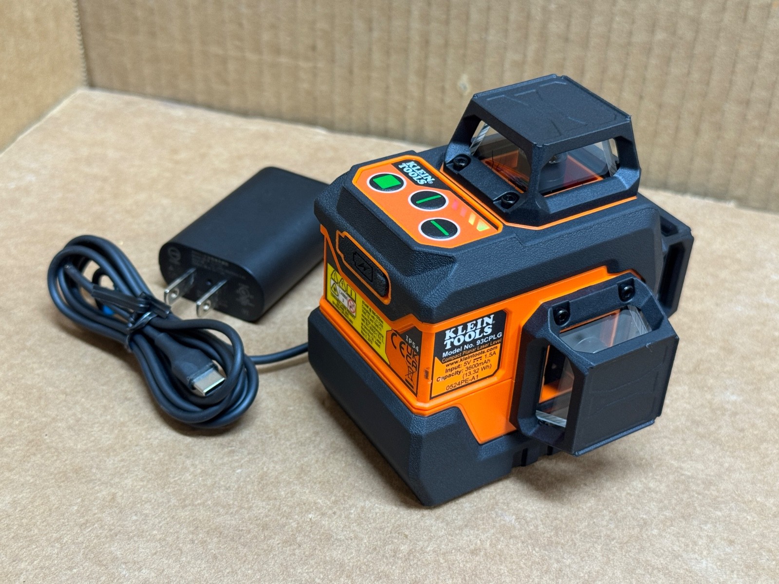 KLEIN TOOLS [93CPLG] COMPACT SELF-LEVELING PLANAR LASER LEVEL – [NO BRACKET]