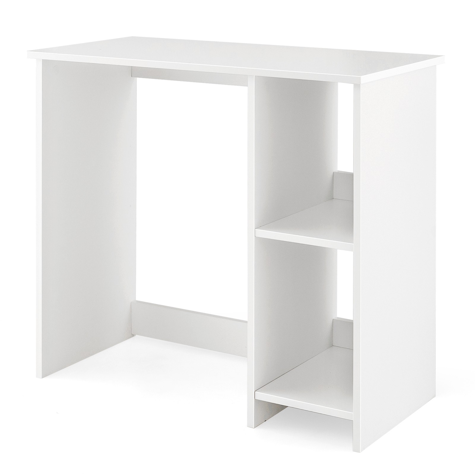 31.5″ Small Computer Desk Home Office Study Writing Desk with 2 Compartments