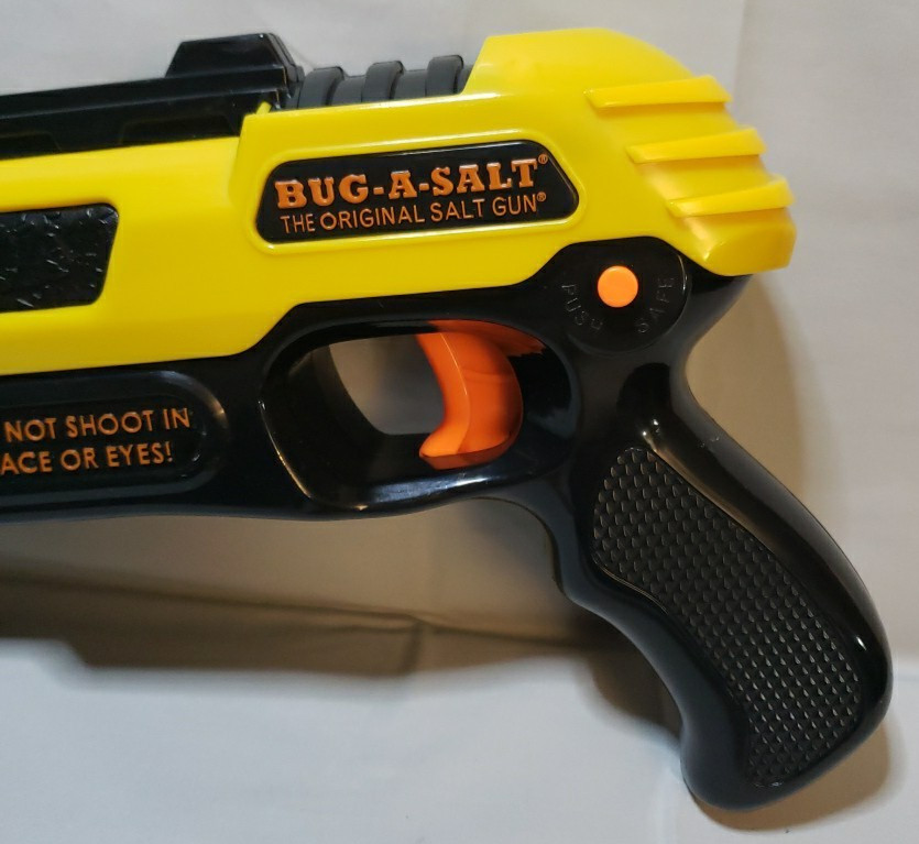 Bug-A-Salt Black Yellow Original Salt Gun Kills Flying Insects Bugs Tested Works