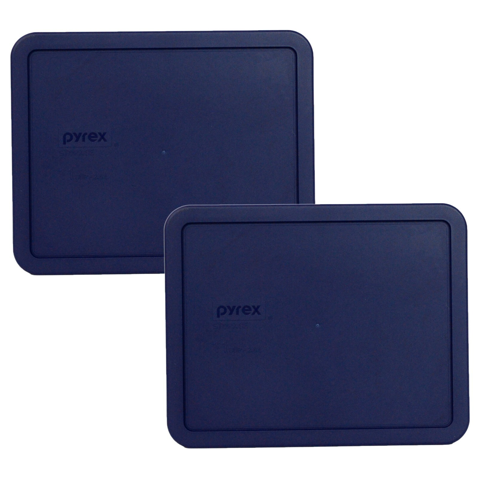 Pyrex Rectangular 11 Cup Replacement Lid Cover Blue 7212-PC 2PK for Glass Bowl