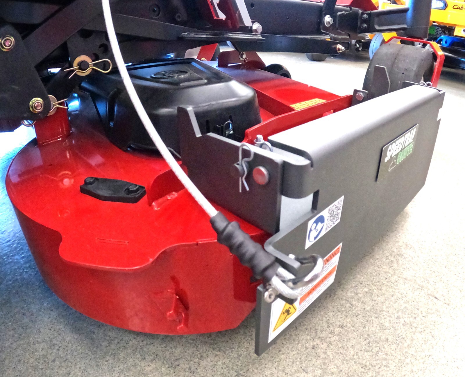 Speedtrap® Chute Blocker Toro® TimeCutter®/Max 50/54/60″ 90 sec install No drill