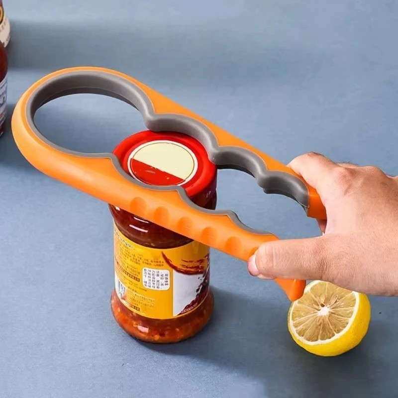 4 in 1 Quick Jar Rubber Opener Lid Bottle Cap Grip Twister Remover Kitchen Tool
