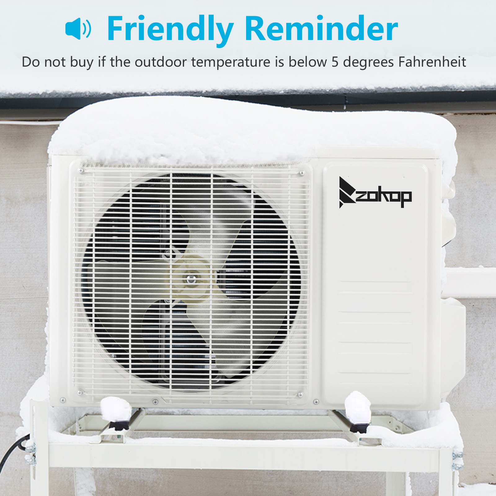11500 BTU Mini Split Air Conditioner Heat Pump System Wifi Up to 550 Sq. Ft 115V