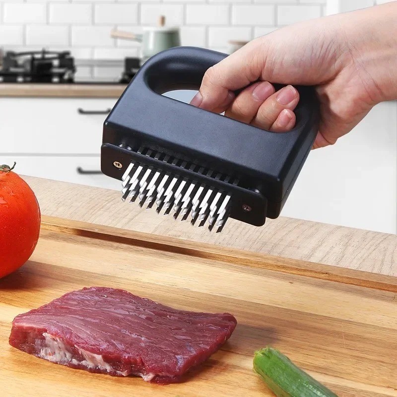 1 Pack Stainless Steel Meat Tenderizer Needle Tool Steak Pork Cooking Kitchen