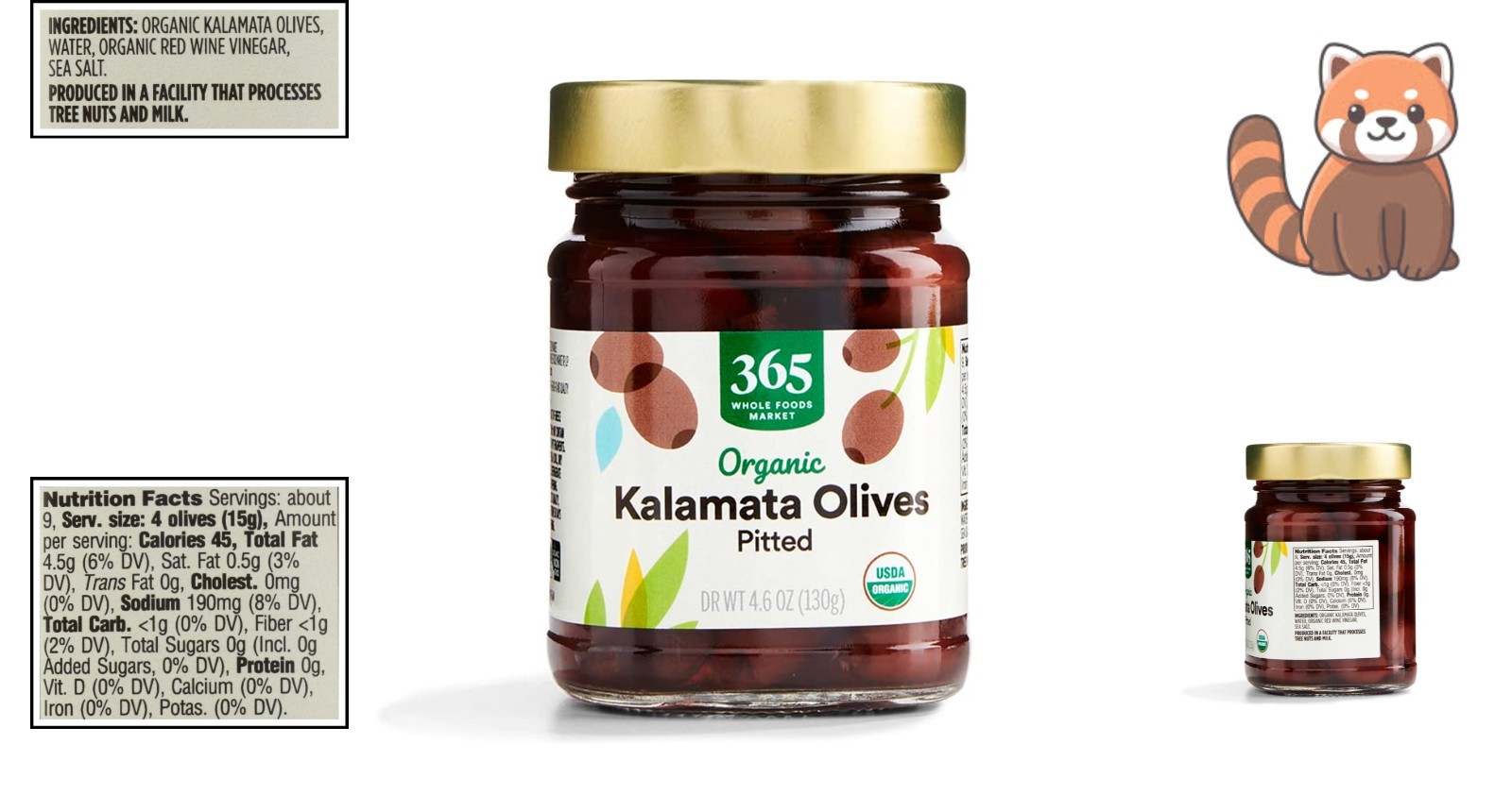 4.6 Oz Organic Kalamata Olives – Pitted, Certified & Greek Authenticity