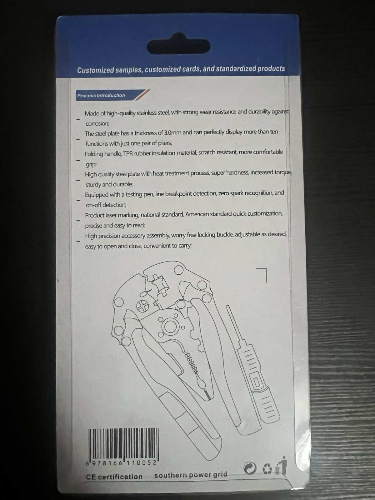 14-in-1 Portable Multi-Functional Fold Wire & Strip Pliers W/ Electrical Tester