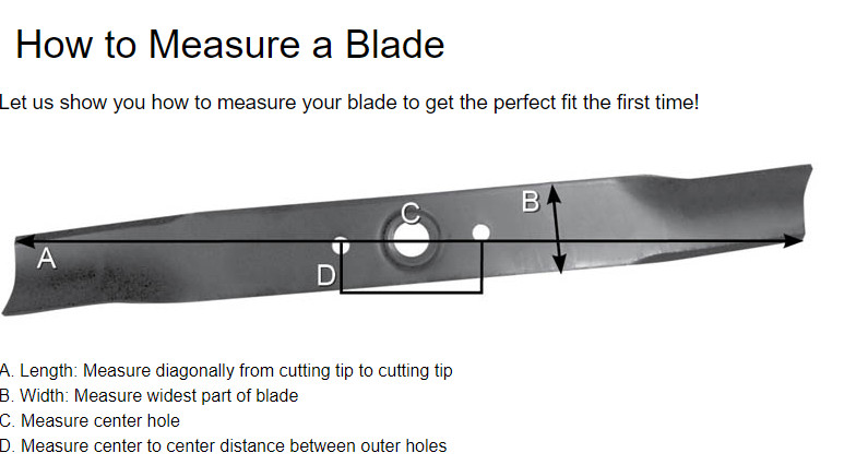 22” Universal 3-IN-1 Mower Blade w/Adapter & Washer Mulch • Bag • Side Discharge