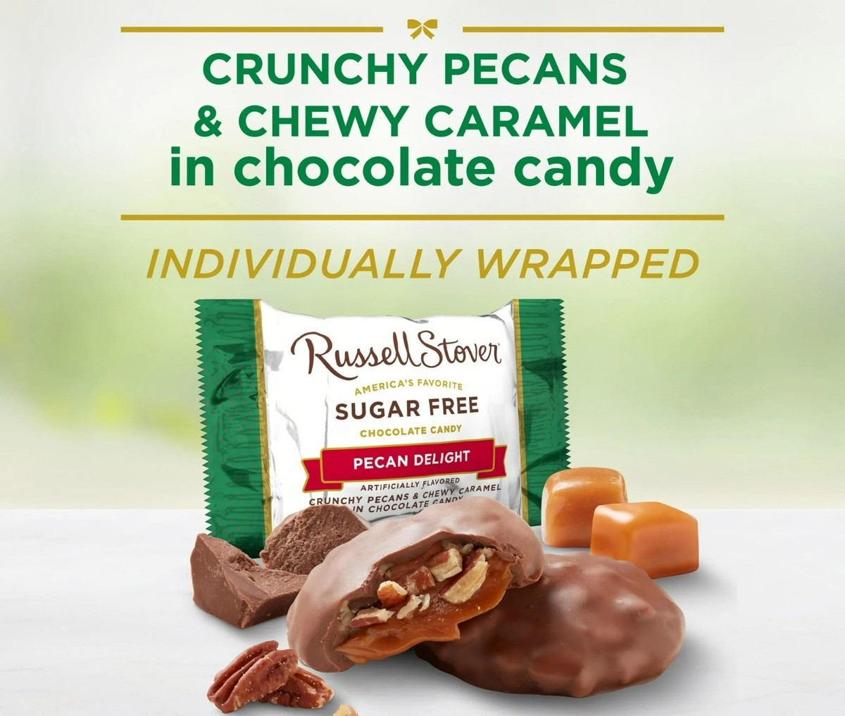 Russell Stover Sugar-Free, 4 Flavor Mix Assorted Chocolate Candy Bars (4 Pounds)