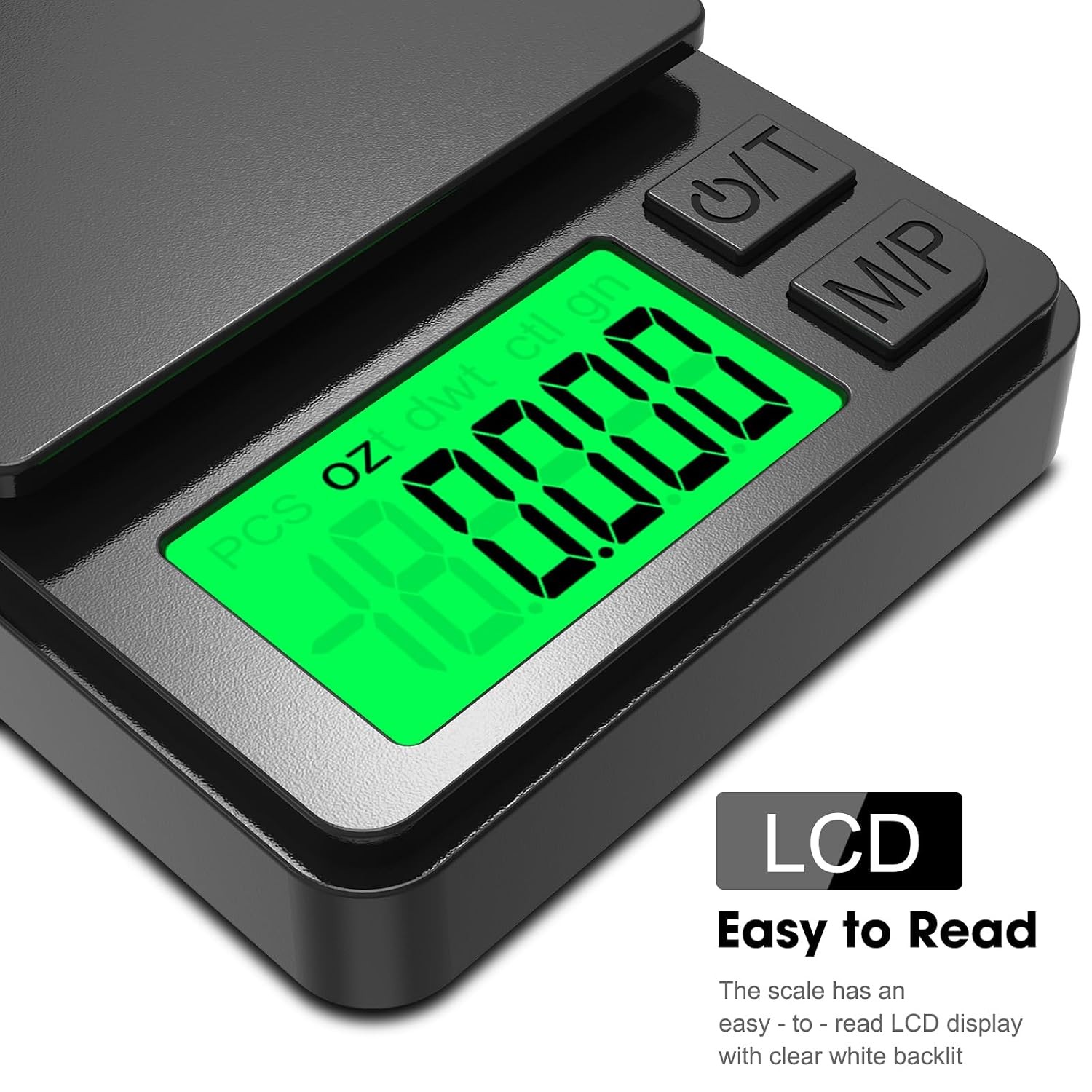 Pocket Scale 1000g 0.01g Precision Digital Gram Scale 7 Units Tare LCD Backlit