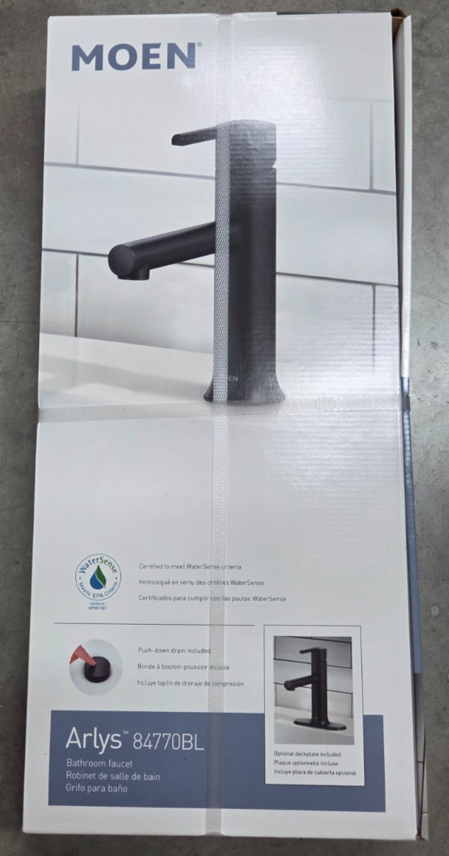 Moen Arlys Lavatory Faucet Matte Black 84770BL