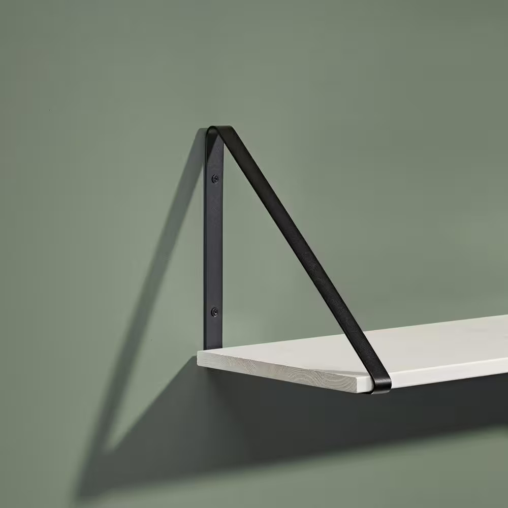 BERMUDA 9.8 In. Black Steel Shelf Bracket