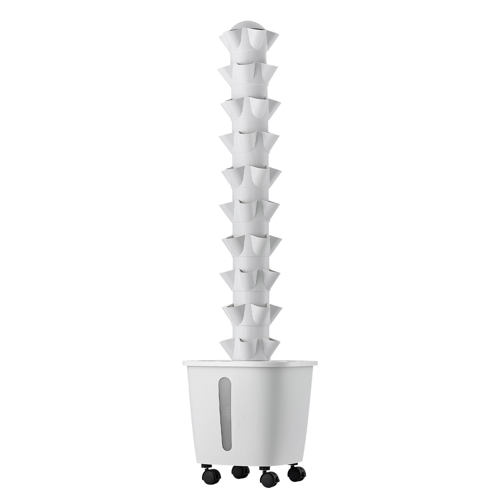 Uimoso Hydroponic Tower System with 50Pods and Mobile Base Vertical Gardening