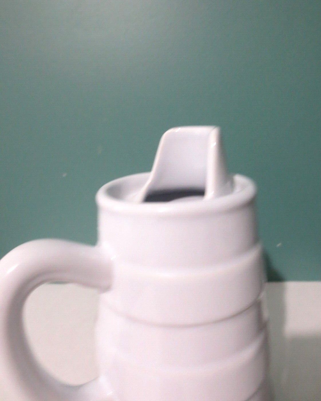 WILLIAMS-SONOMA – New Glossy White Ceramic SYRUP Pitcher – 1.4 Pounds – 7″ Tall