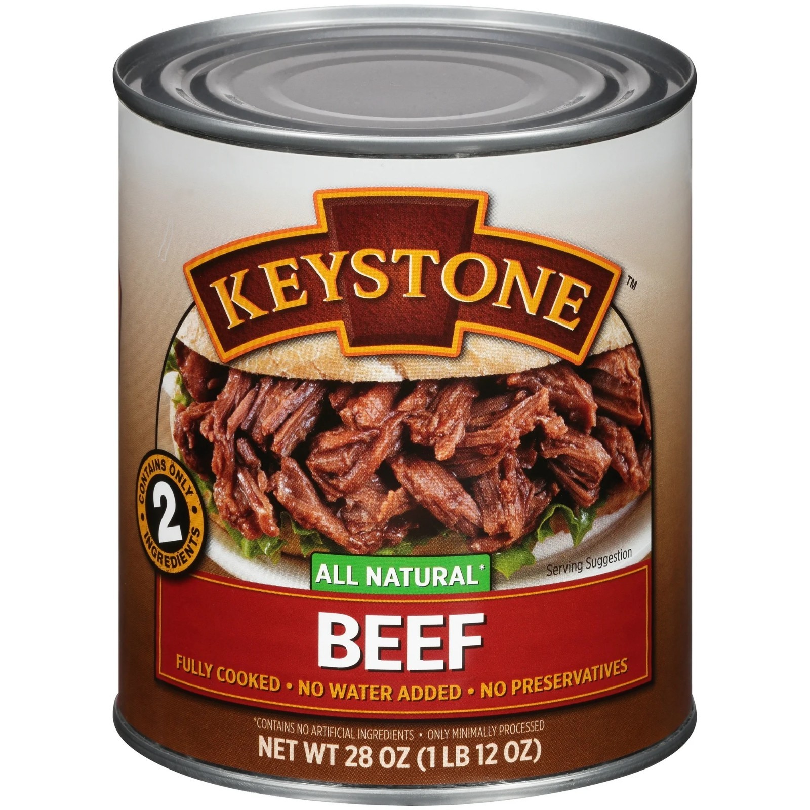 Keystone All Natural Beef, 28 oz Can (2 pack)