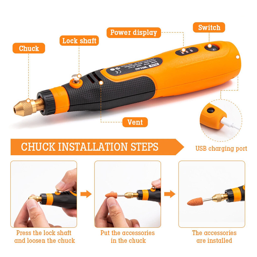 48PCS Abrasive Rotary Tool Accessories Grinding Sanding Cutting Polishing Set US