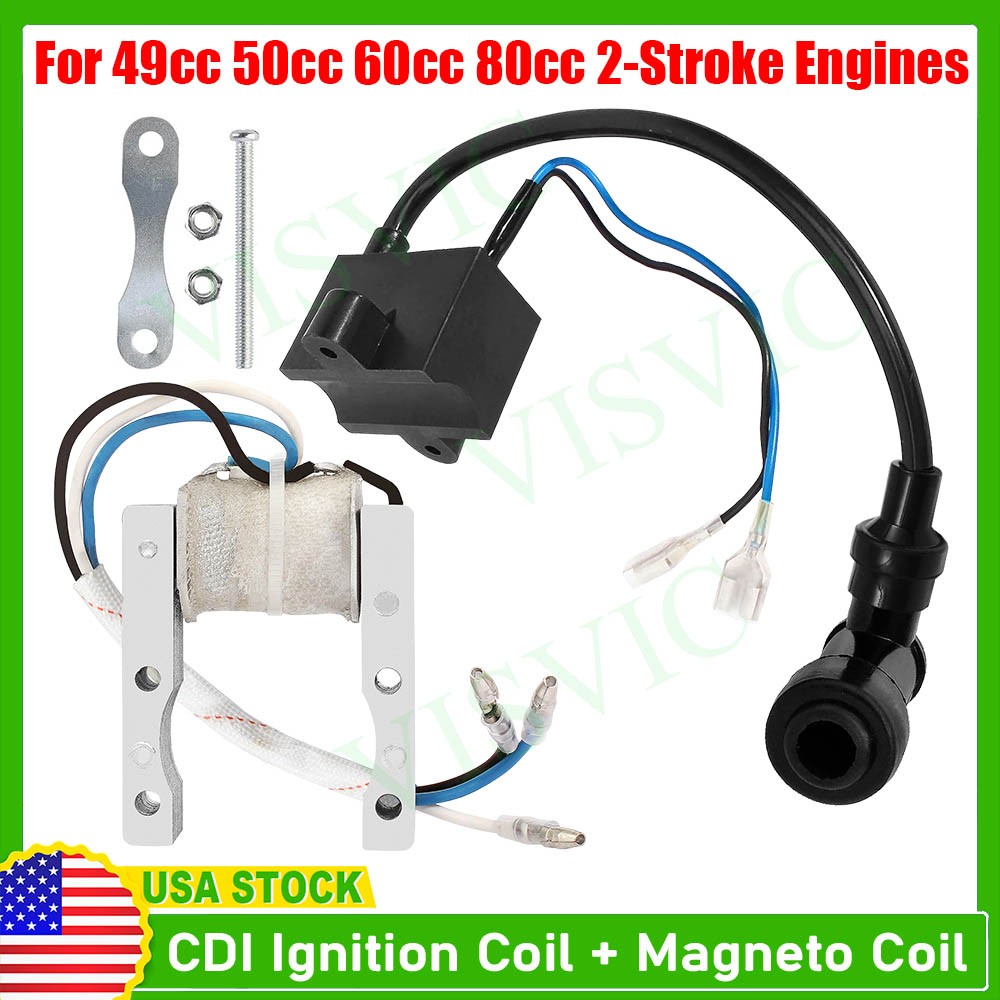 Ignition Coil CDI High Performance For 49cc 60cc 66cc 80cc Motorized Bike